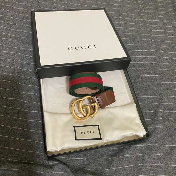 Gucci woman belt worh double G green size 90.36w main image 8